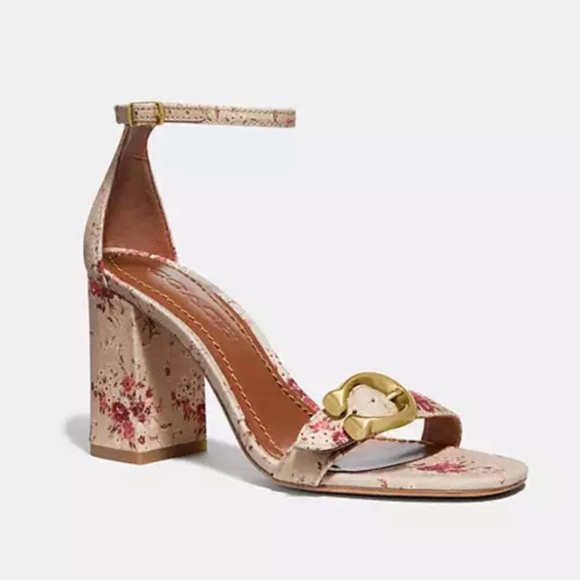 Coach Maya Sandal With Floral Bundle Print Women's Size 8 - Picture 1 of 7